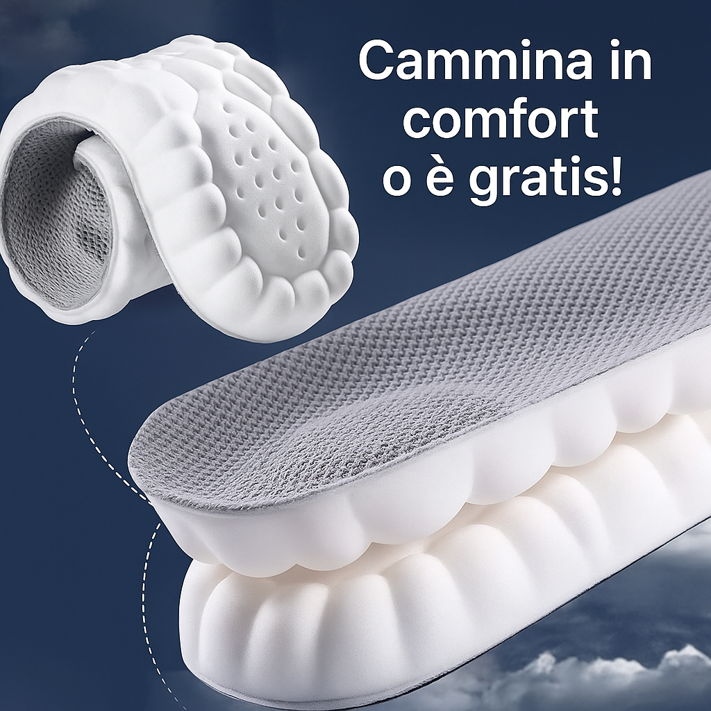 ArcInsoles- Solette in Memory Foam con supporto per l'arco plantare per donne e uomini